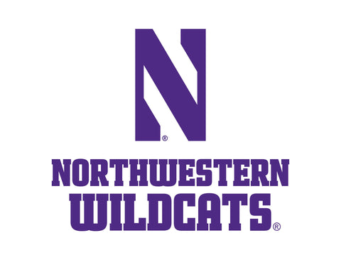 Northwestern N Wildcats White Yardsy Sign