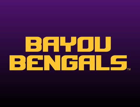 LSU Bayou Bengals Purple Yardsy Sign