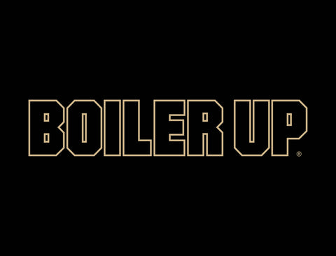 Purdue Boiler Up Black Yardsy Sign