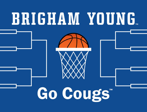 Brigham Young Basketball Yardsy Sign