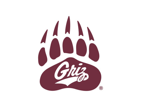 Montana Bear Paw Griz White Yardsy Sign