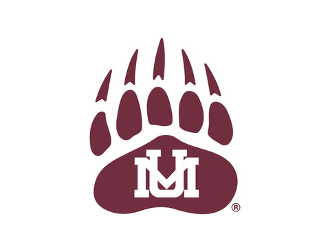 Montana Bear Paw UM White Yardsy Sign