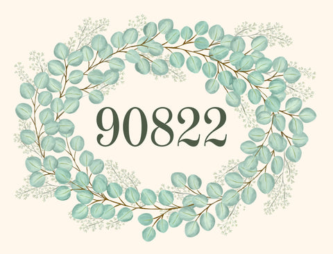 Eucalyptus Wreath Address Custom Yardsy Sign