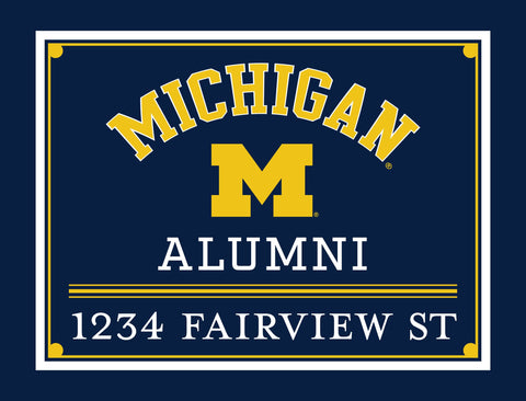 Alumni University Of Michigan Custom Yardsy Sign
