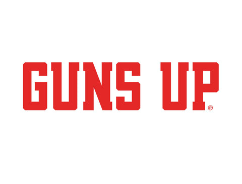 Texas Tech Guns Up White Yardsy Sign