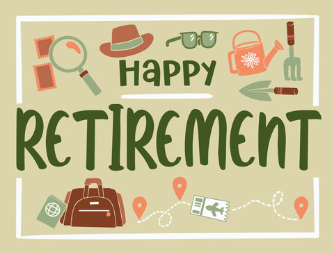 Happy Retirement Hobbies Yardsy Sign