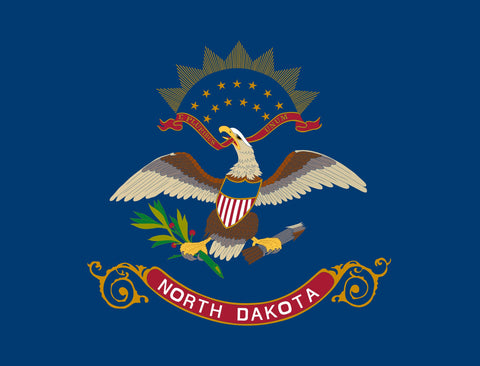 North Dakota State Flag Yardsy Sign