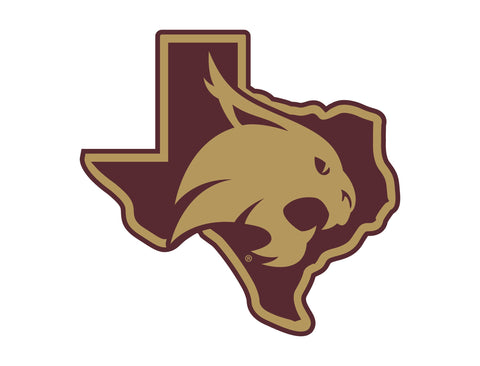 Texas State SuperCat White Yardsy Sign