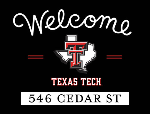 Welcome Texas Tech Custom Yardsy Sign