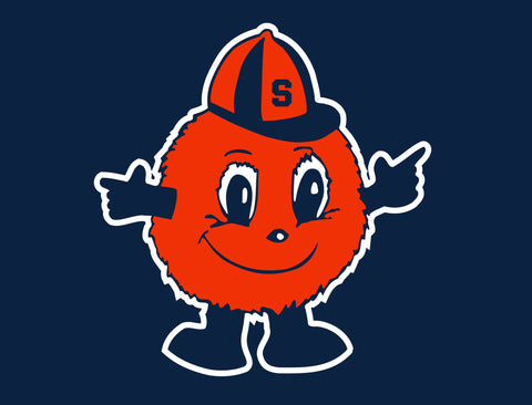 Syracuse University Orange Mascot Blue Yardsy Sign