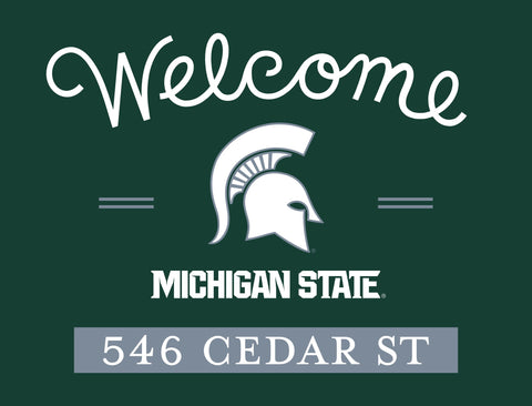Welcome Michigan State Custom Yardsy Sign