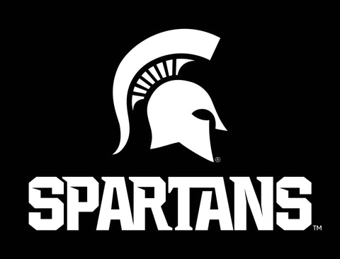 Michigan State Spartans Black Yardsy Sign