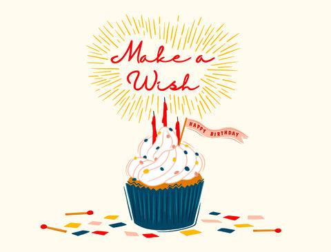 Make A Wish Cupcake Yardsy Sign