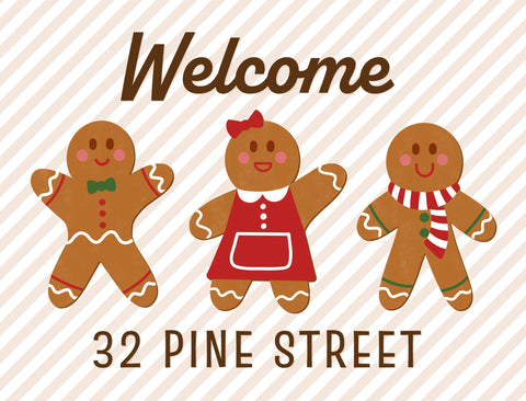 Welcome Gingerbread Custom Yardsy Sign