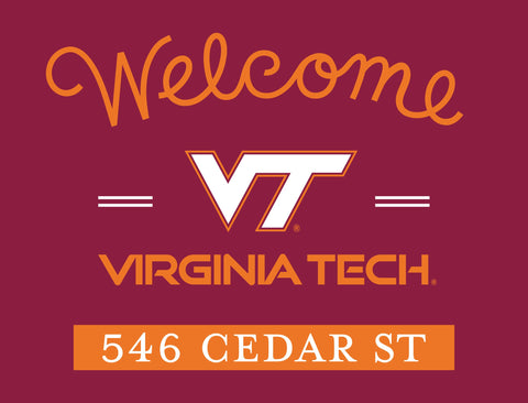 Welcome Virginia Tech Custom Yardsy Sign