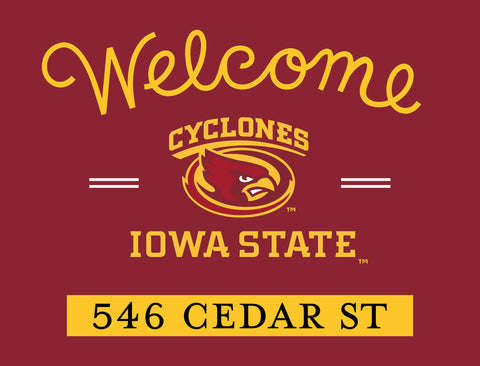 Welcome Iowa State Custom Yardsy Sign