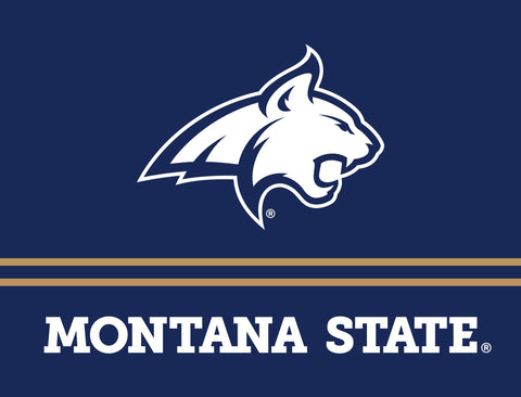 Montana State Bobcat Mascot Blue Yardsy Sign