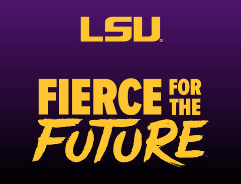 LSU Fierce for the Future Purple Yardsy Sign