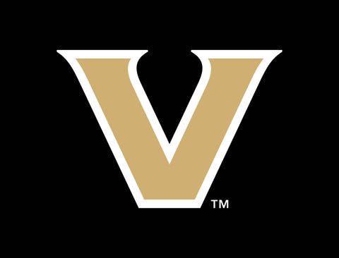 Vanderbilt University Athletic Mark Black Yardsy Sign