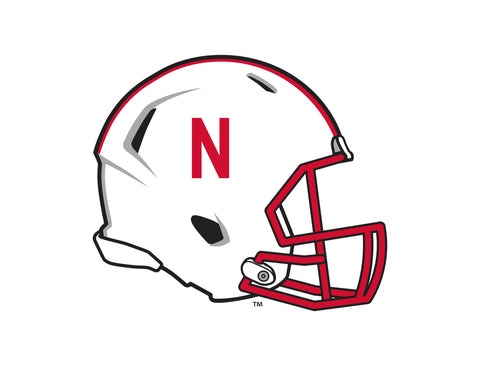 Nebraska Helmet White Yardsy Sign