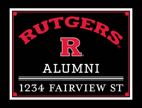 Alumni Rutgers Custom Yardsy Sign