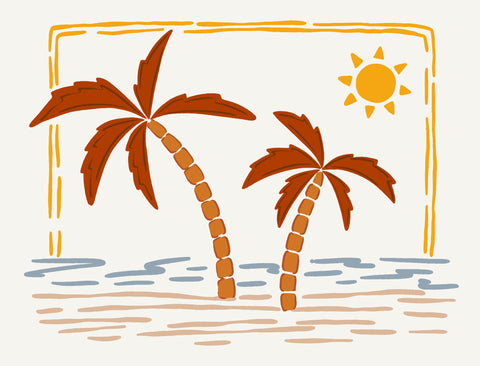 Palm Trees Yardsy Sign