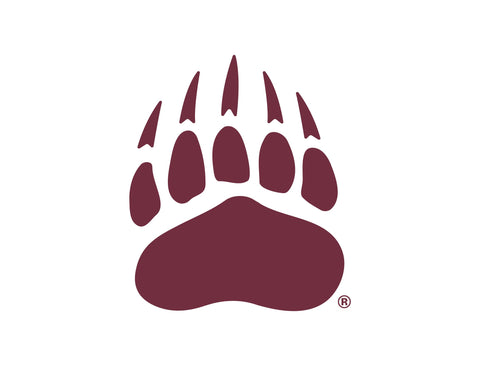 Montana Bear Paw White Yardsy Sign