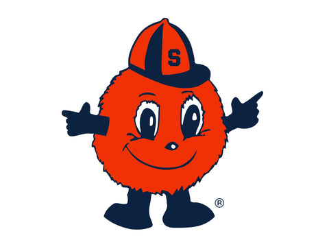 Syracuse Big Orange Mascot White Yardsy Sign
