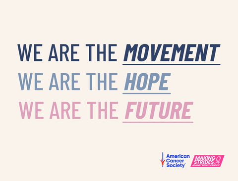 American Cancer Society We Are The Future Yardsy Sign