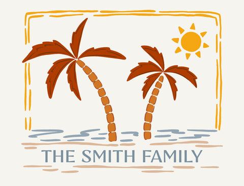 Palm Trees Custom Yardsy Sign