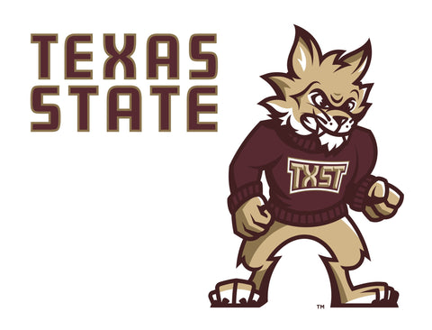 Texas State Boko White Yardsy Sign