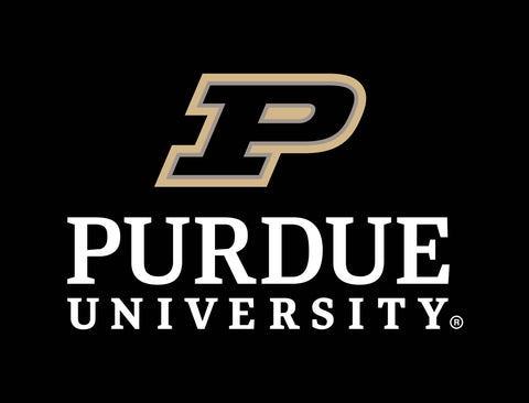 Purdue University Signature Mark Black Yardsy Sign