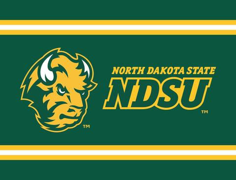 North Dakota State NDSU Bison Head Green Yardsy Sign