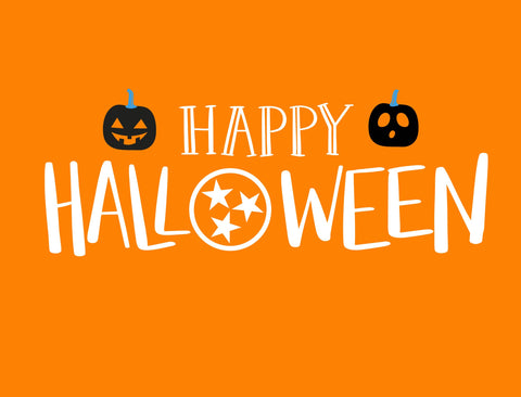 Happy Halloween Tennessee Orange Yardsy Sign