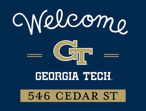Welcome Georgia Tech Custom Yardsy Sign