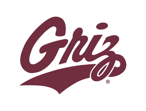 Montana Griz Wordmark White Yardsy Sign