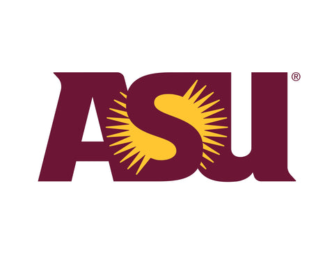 Arizona State ASU Sunburst White Yardsy Sign