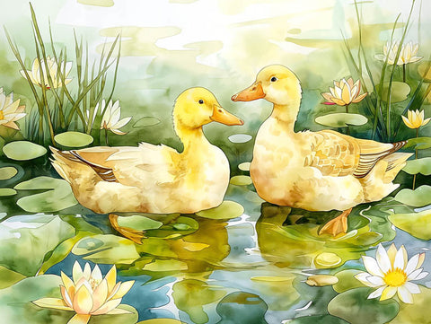 Happy Yellow Ducks Yardsy Sign