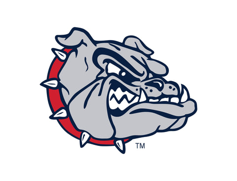 Gonzaga Bulldog Mascot White Yardsy Sign