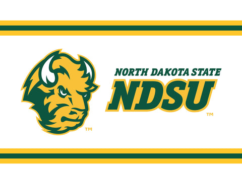 North Dakota State NDSU Bison Head White Yardsy Sign