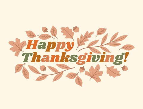 Happy Thanksgiving Leaves Yardsy Sign