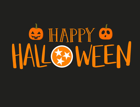 Happy Halloween Tennessee Orange Black Yardsy Sign