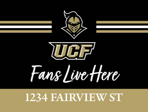 Fans Live Here Central Florida Custom Yardsy Sign