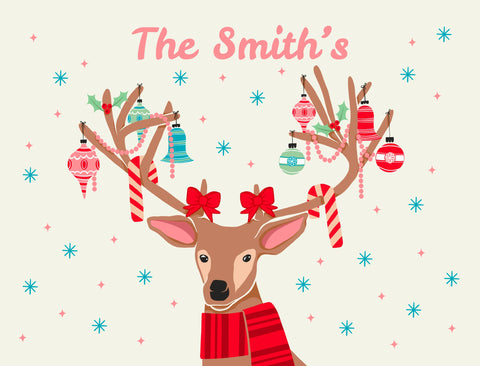 Festive Deer Custom Yardsy Sign