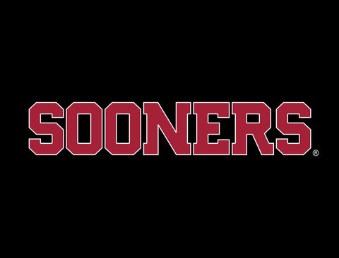 Oklahoma Sooners Wordmark Black Yardsy Sign