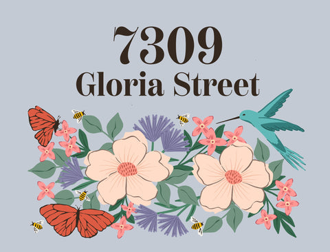 Garden Life Address Custom Yardsy Sign