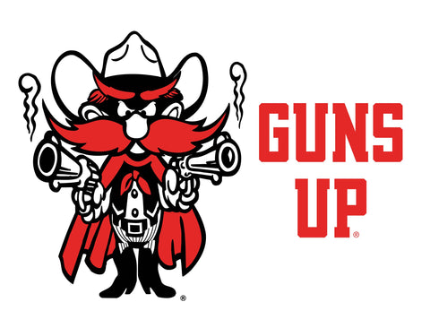 Texas Tech Raider Guns Up Yardsy Sign