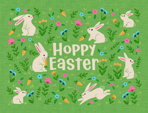 Hoppy Easter Garden Yardsy Sign