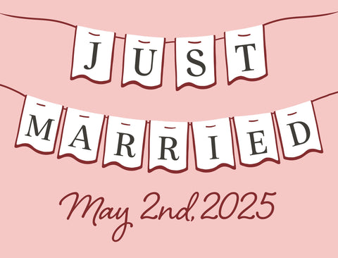 Just Married Custom Yardsy Sign