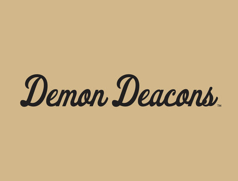 Demon Deacons Script Gold Yardsy Sign